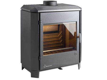 Gietijzeren houtkachel " Carolo - - antraciet