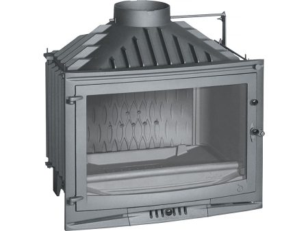 Open haard sluiter met logs "700 Selenic" antraciet