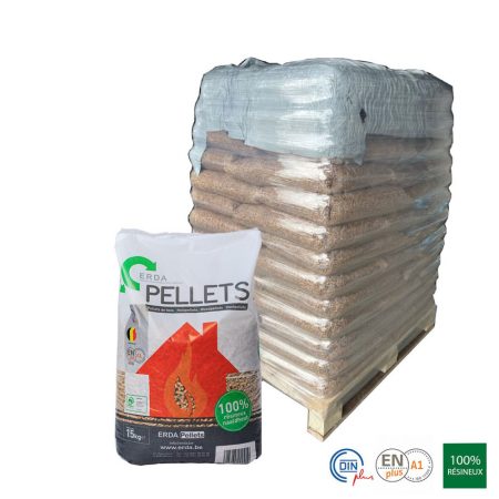 Erda Pellets prijs met levering 65 zakken / Pallet